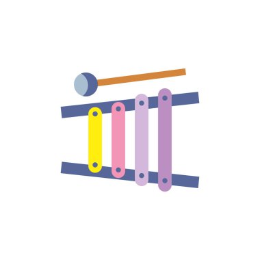 toy xylophone flat style icon