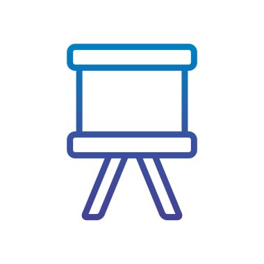 presentation board office line gradient design