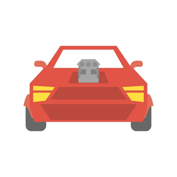 Diseño plano de icono de automóvil aislado — Vector de stock