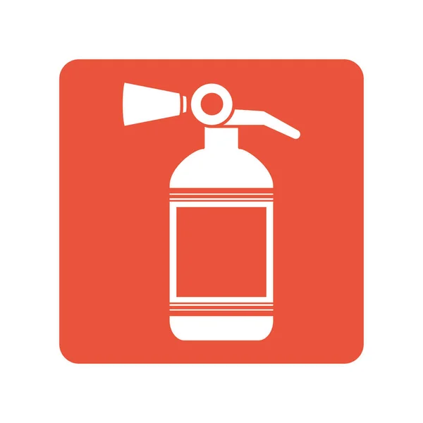 Fire extinguisher block line style icon — Vetor de Stock