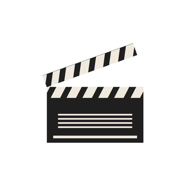 Isolated cinema clapboard icon flat design — Stock vektor