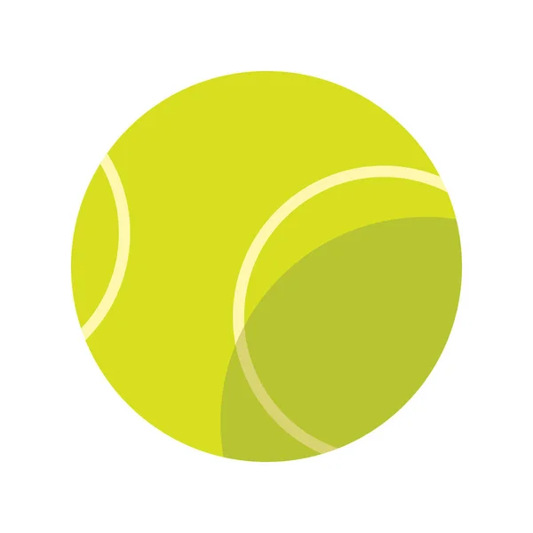 Sport tennis ball flat style icon — Stock Vector