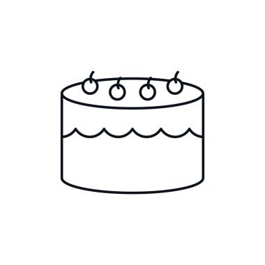 Doğum günü pastası kutlama partisi tasarım simgesi