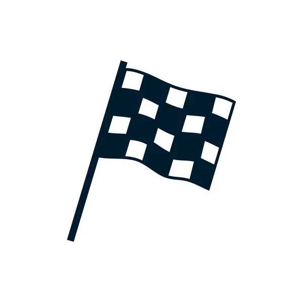 Plate-forme isolée pour drapeau de course — Image vectorielle