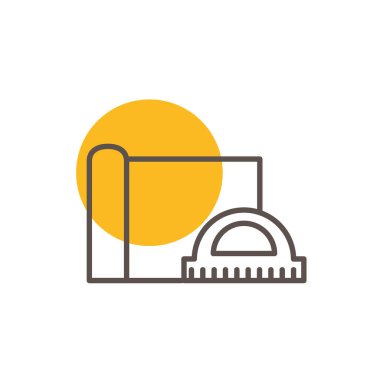 İzole inşaat planları çizgi tasarımı