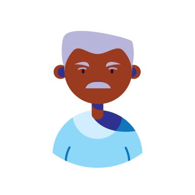 Yaşlı adam karakteri, insanlar düz.