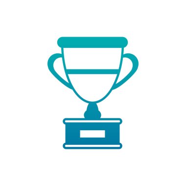 İzole yarışma kupası gradyan tasarımı