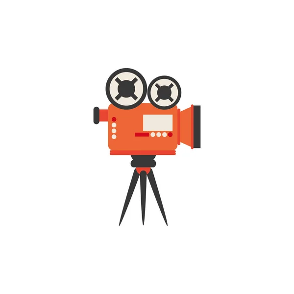 Isolated videocamera icon flat design — Stock Vector