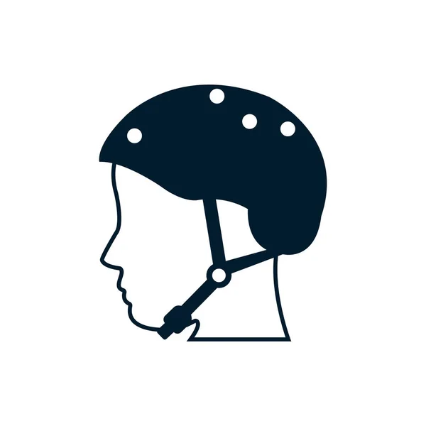 Isolated cyclist icon flat design — Stockvektor