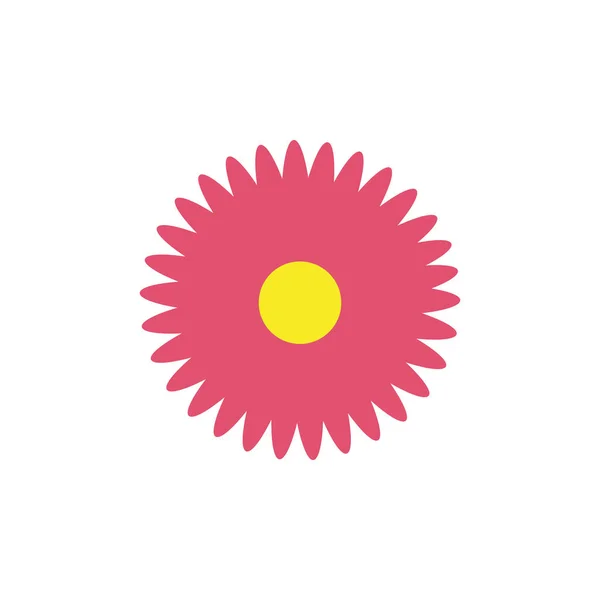 Izolované ikony květin plochý design — Stockový vektor