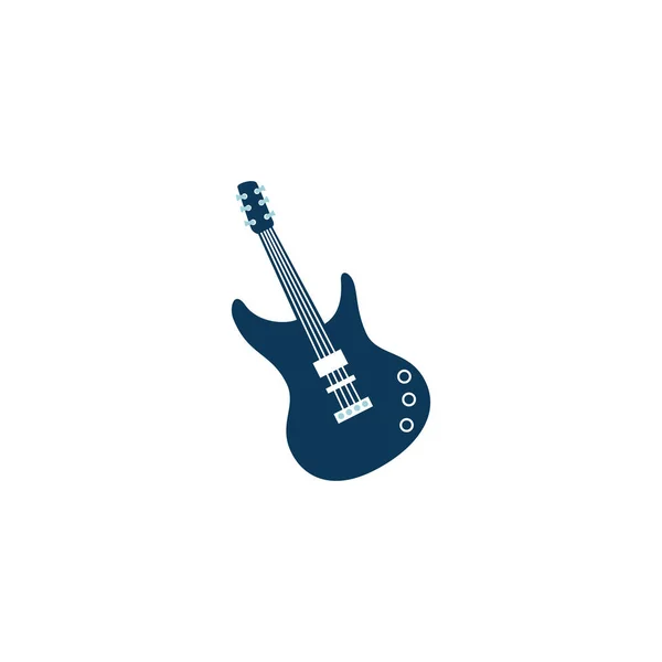Gitara elektryczna muzyka szczegółowy styl ikona — Wektor stockowy