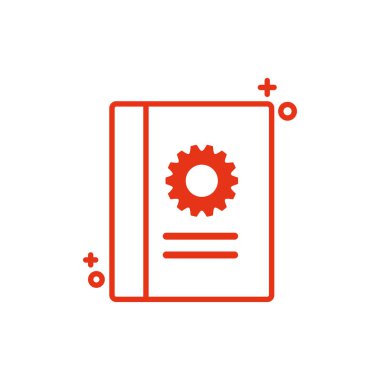 İzole edilmiş belge ve simge satır tasarımına yardım