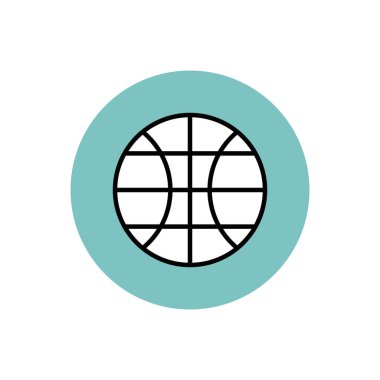 İzole edilmiş basketbol topu blok tasarımı
