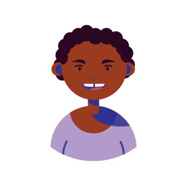 young man portrait , people flat