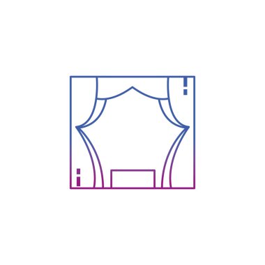 İzole edilmiş tiyatro çizgisi gradyanı