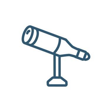 teleskop gözlem çizgisi biçimi simgesi