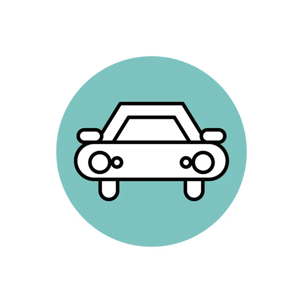 Diseño de bloques de iconos aislados para automóviles — Vector de stock