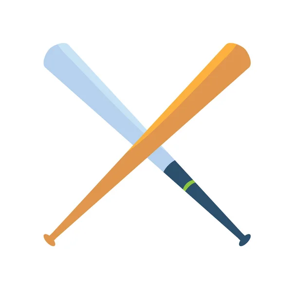 Sport baseball bat icône de style plat — Image vectorielle