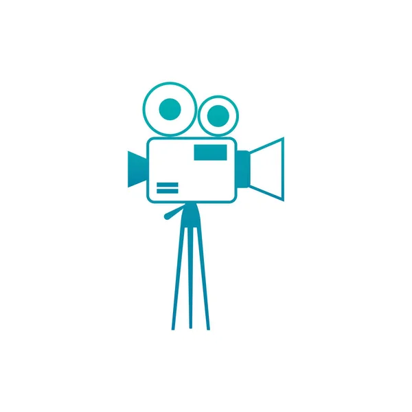 Isolated videocamera icon gradient design — Stock Vector