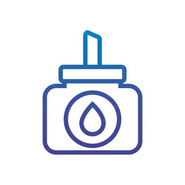 Yapıştırıcı şişesi ofis hattı gradyan tasarım simgesi tasarımı