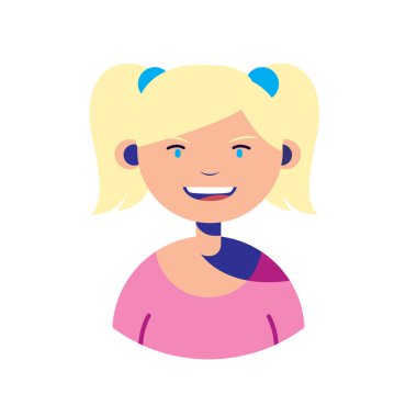 Woman character people flat image vector Woman character people flat image vector