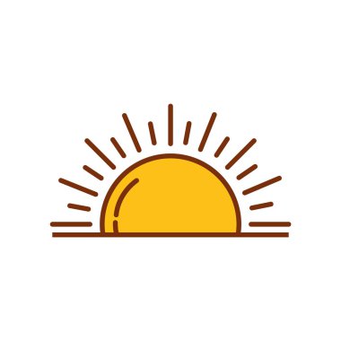 sunset hot fill style icon