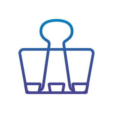 binder clip office line gradient design