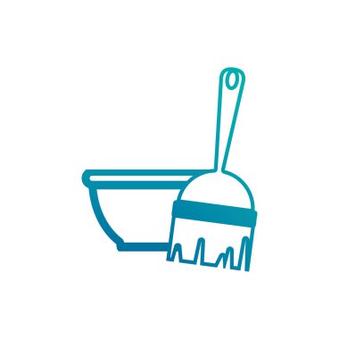 Ayrı boya fırçası gradyan tasarımı