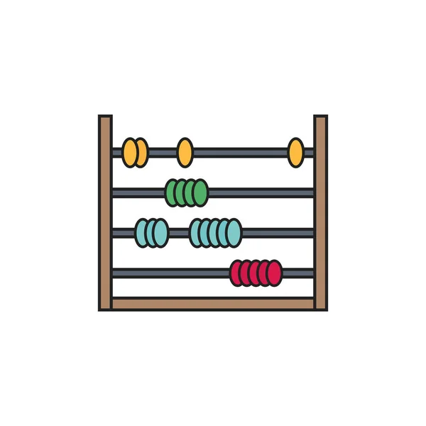 Toy abacus fill style icon — Stock vektor