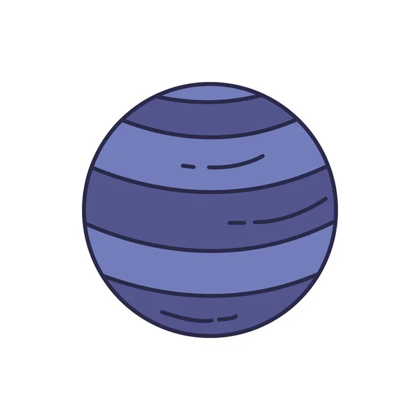 Universe planet fill style icon — Vector de stock