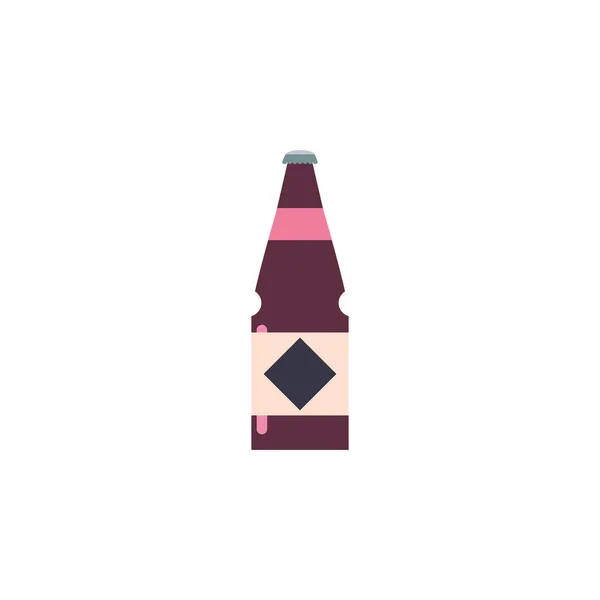 Isolated drink bottle icon flat design — 스톡 벡터
