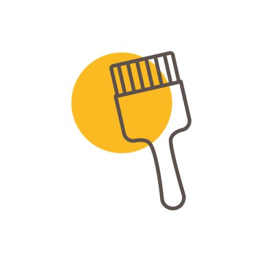 İzole edilmiş boya fırçası tasarımı