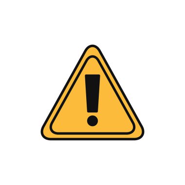 warning signal internet flat line style