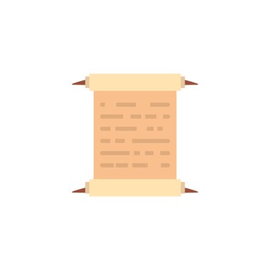 parchment paper antique medieval flat design