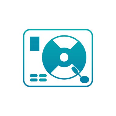 Isolated music turntable gradient design