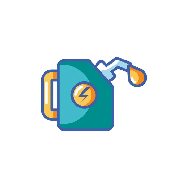 Isolated oil can icon fill design — стоковый вектор