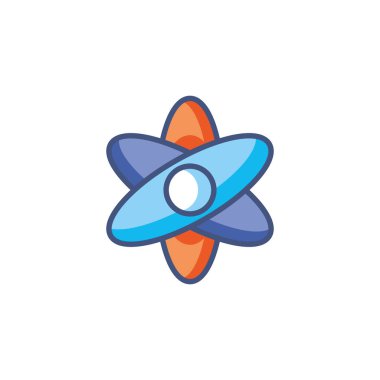 molecule atom science research fill style icon