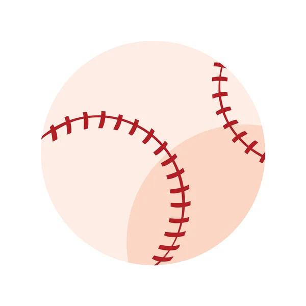 Спортивний бейсбольний м'яч плоский стиль значок — стоковий вектор