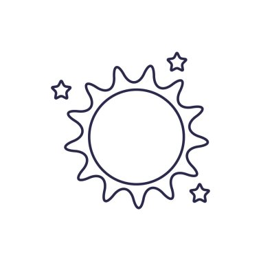 universe sun line style icon