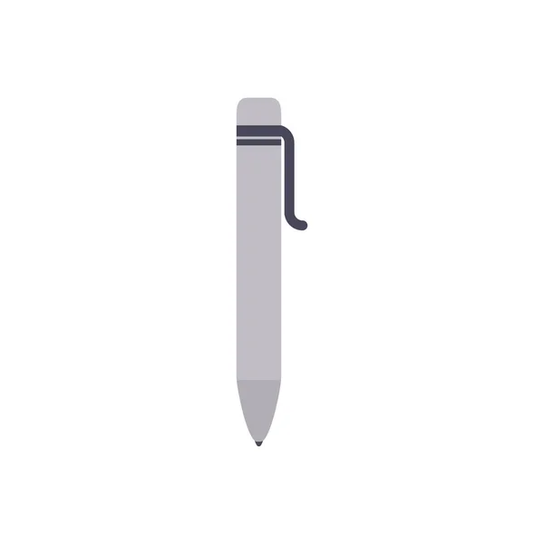 School pen flat style icon — Stok Vektör
