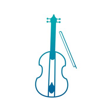 Ayrı keman enstrümanı gradyan tasarımı