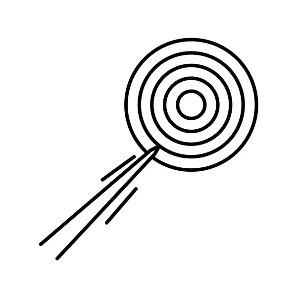 Sport target shooting line style icon — Stockový vektor