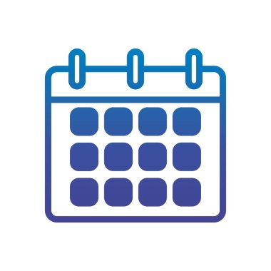 calendar reminder office line gradient design