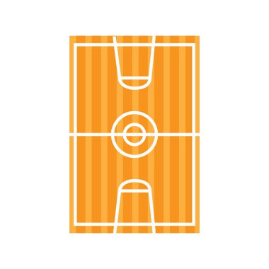 sport field basketball flat style icon