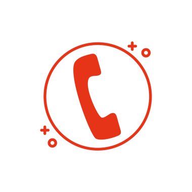 İzole edilmiş eski telefon simgesi çizgi tasarımı