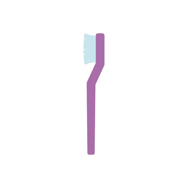 Isolated tooth brush icon flat design — Stok Vektör