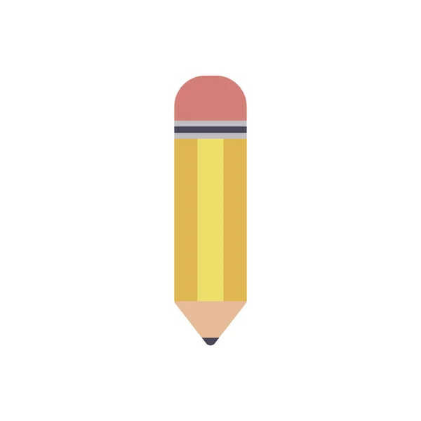 School pencil flat style icon — Archivo Imágenes Vectoriales