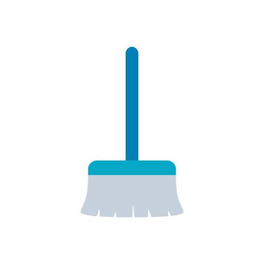 Isolated broom icon flat design