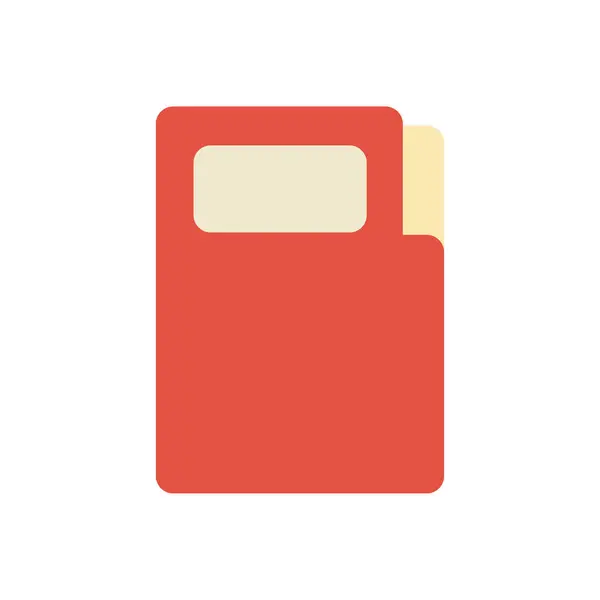 Binder supply office flat icon design — Image vectorielle