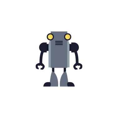 insansı robot düz biçim simgesi